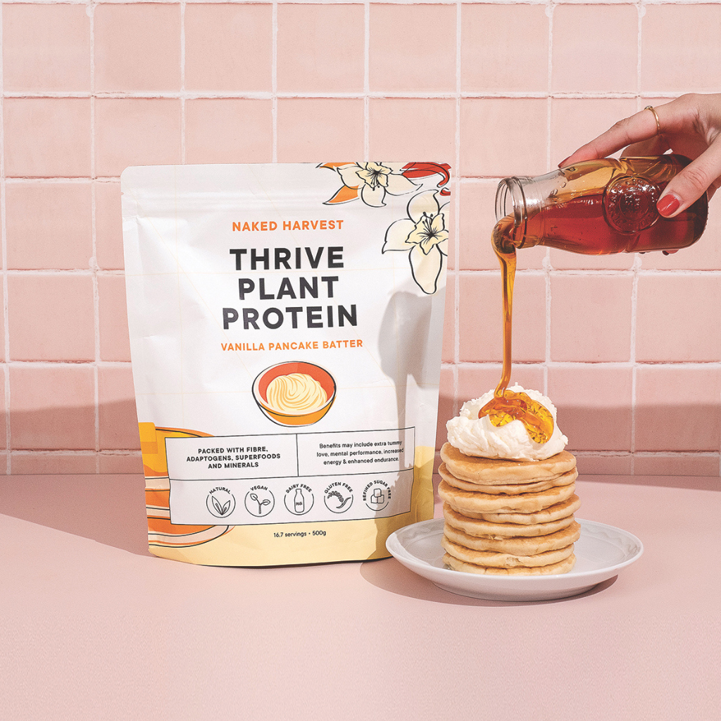 Naked Harvest Vanilla Pancake Batter Plant Protein - 500g