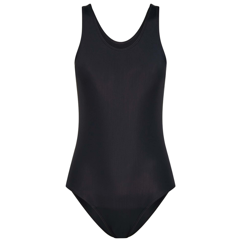 Modibodi Teen Swimwear Racerback One Piece Light-Moderate Black
