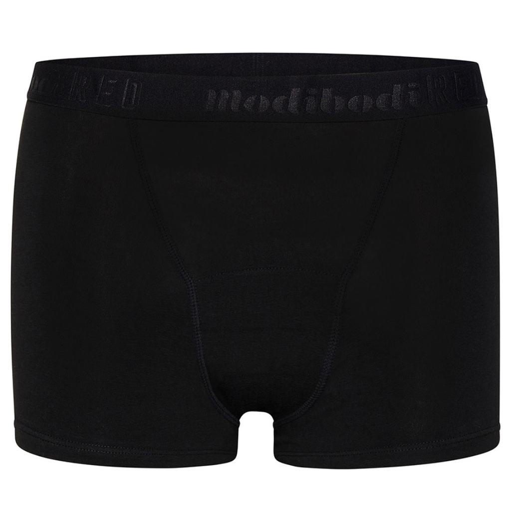 Modibodi Teen Hipster Boyshort Super-Overnight Black