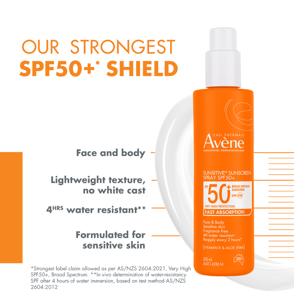 Avène SunsitiveÂ® Sunscreen Spray Spf 50+ 200ml