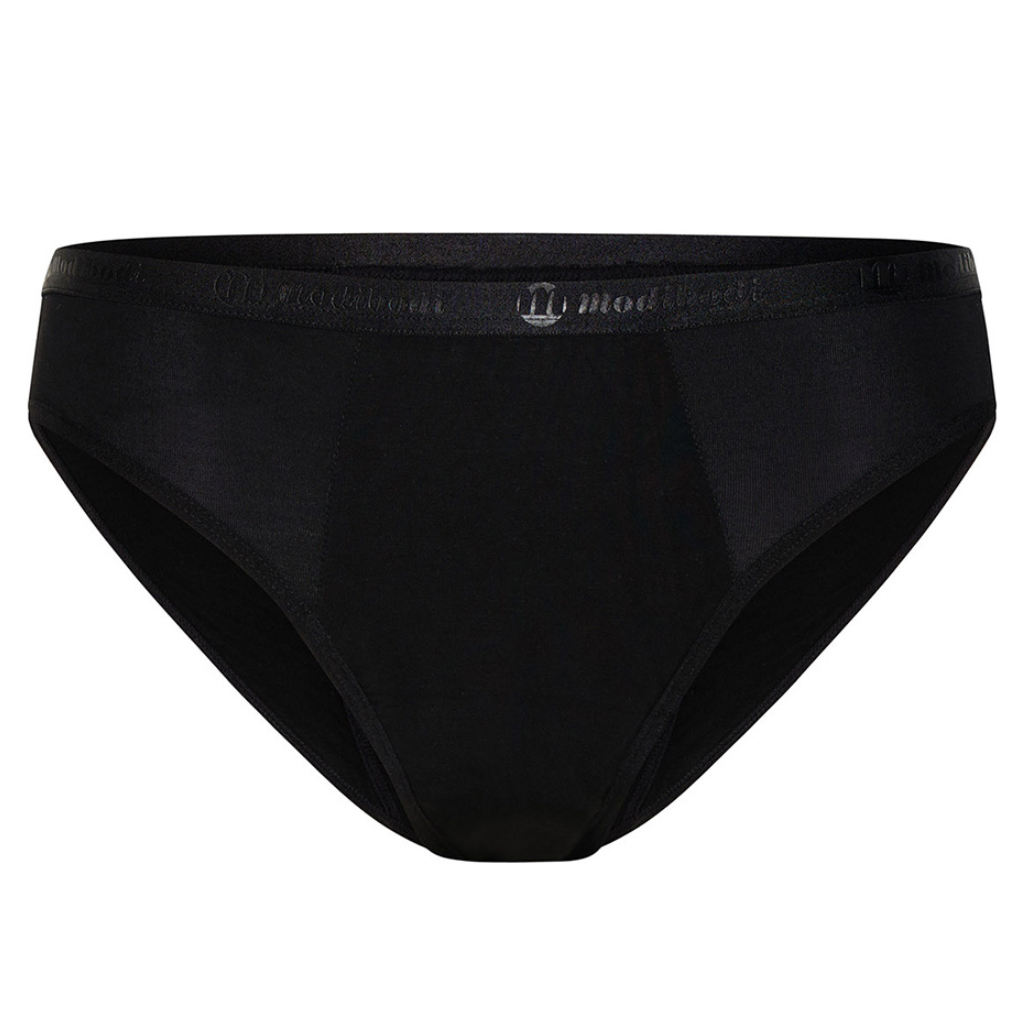Modibodi Classic Bikini Moderate-Heavy Black