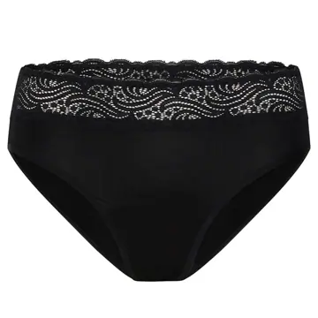 Modibodi Sensual Hi Waist Bikini Moderate-Heavy Black