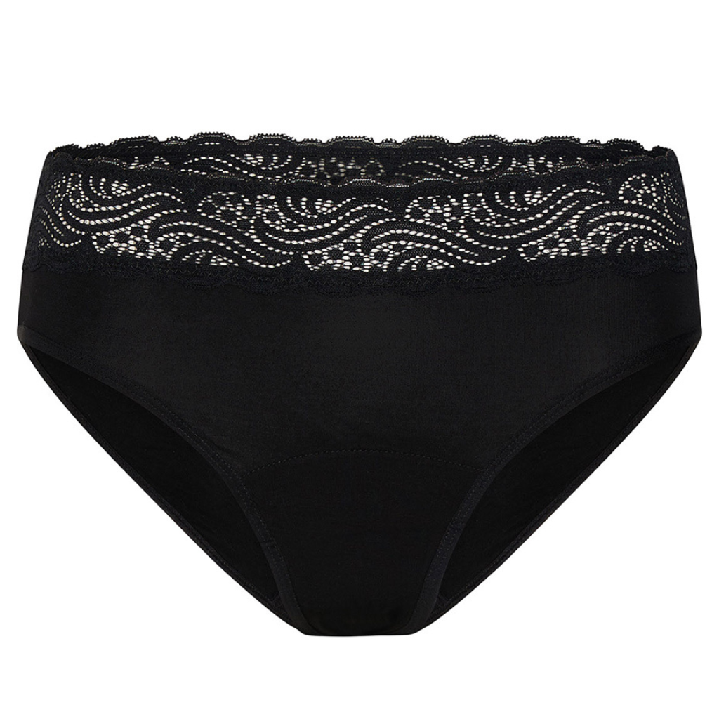 Modibodi Sensual Hi Waist Bikini Moderate-Heavy Black 08/XS