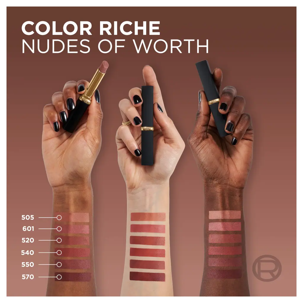 L'Oreal Paris Color Riche Nudes Of Worth Volume Matte Intense Lipstick