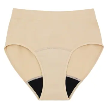 Love Luna Women's Period Seam Free Full Brief Nude