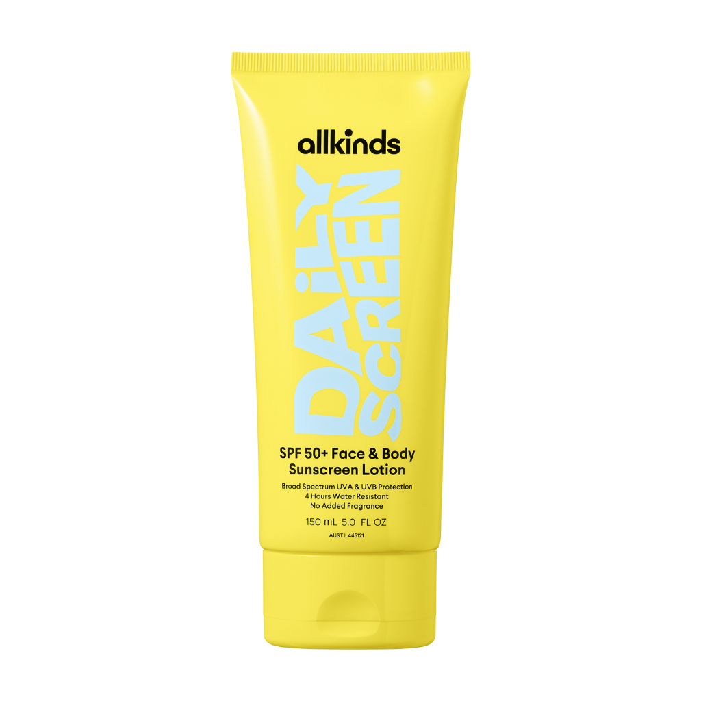 Allkinds Daily Screen - Face & Body Sunscreen Lotion - No Added Fragrance