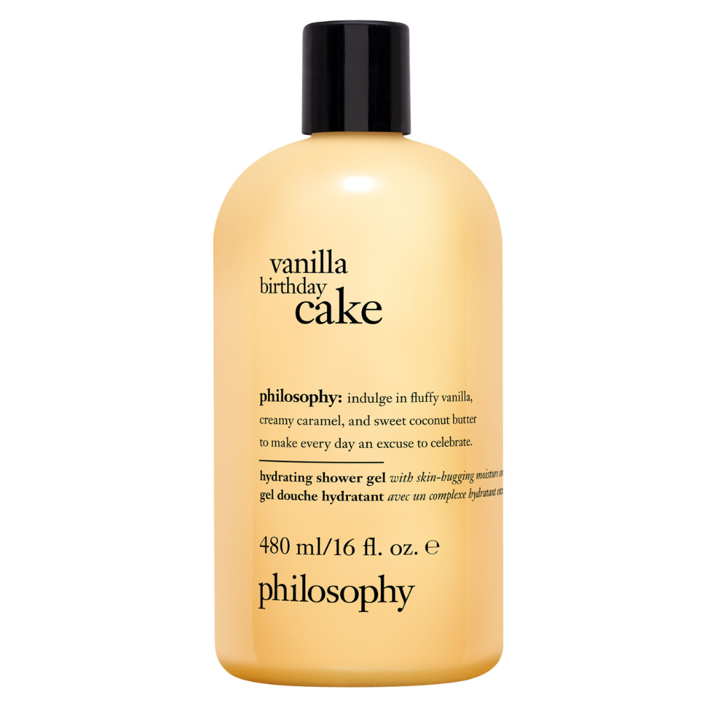 philosophy hydrating shower gel vanilla birthday cake, 480ml