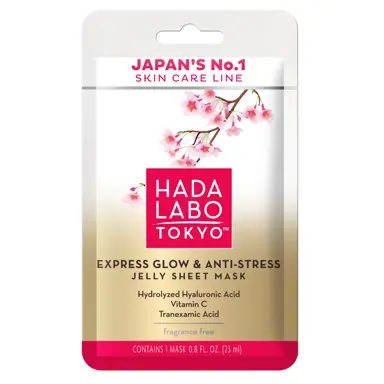 Hada Labo Premium Express Glow & Anti-Stress Jelly Sheet Mask 20ml