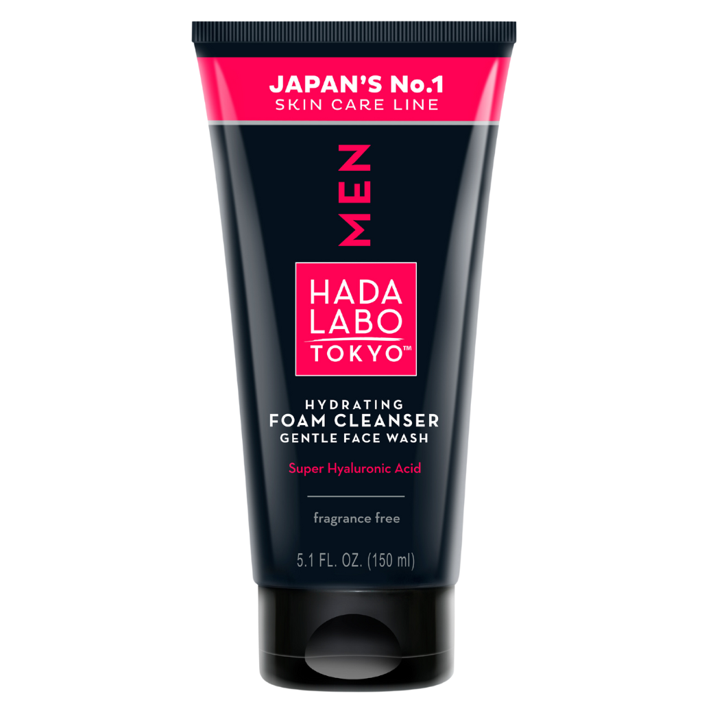 Hada Labo Men's Gentle Face Wash Hydrating Foam Cleanser 150ml