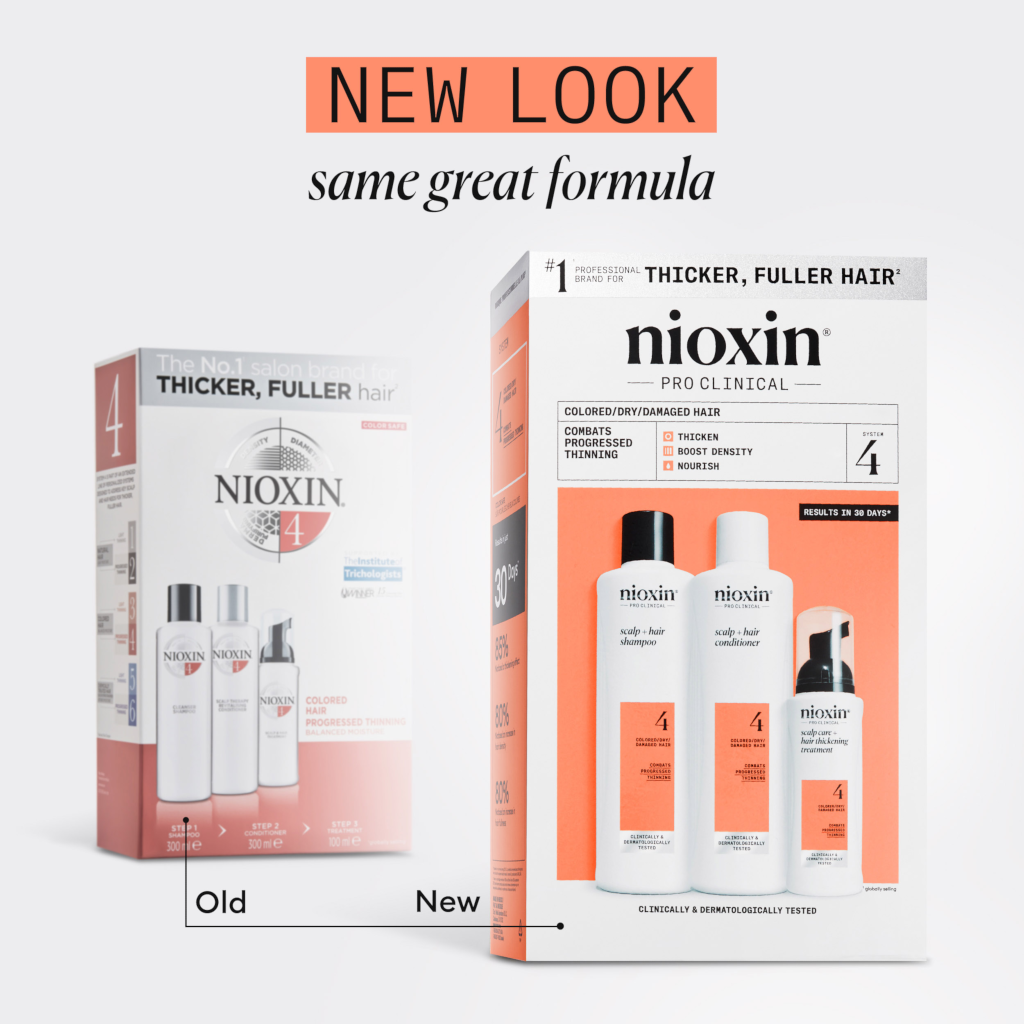 Nioxin Scalp + Hair Thickening System 4 - Colored Or Dry Damaged Hair with Progressed Thinning