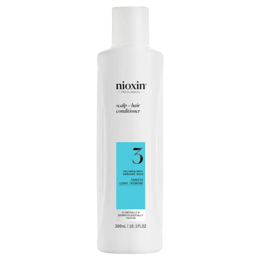 Nioxin System 3 Scalp + Hair Conditioner - Hair Thickening Conditioner for Damaged Hair with Light T