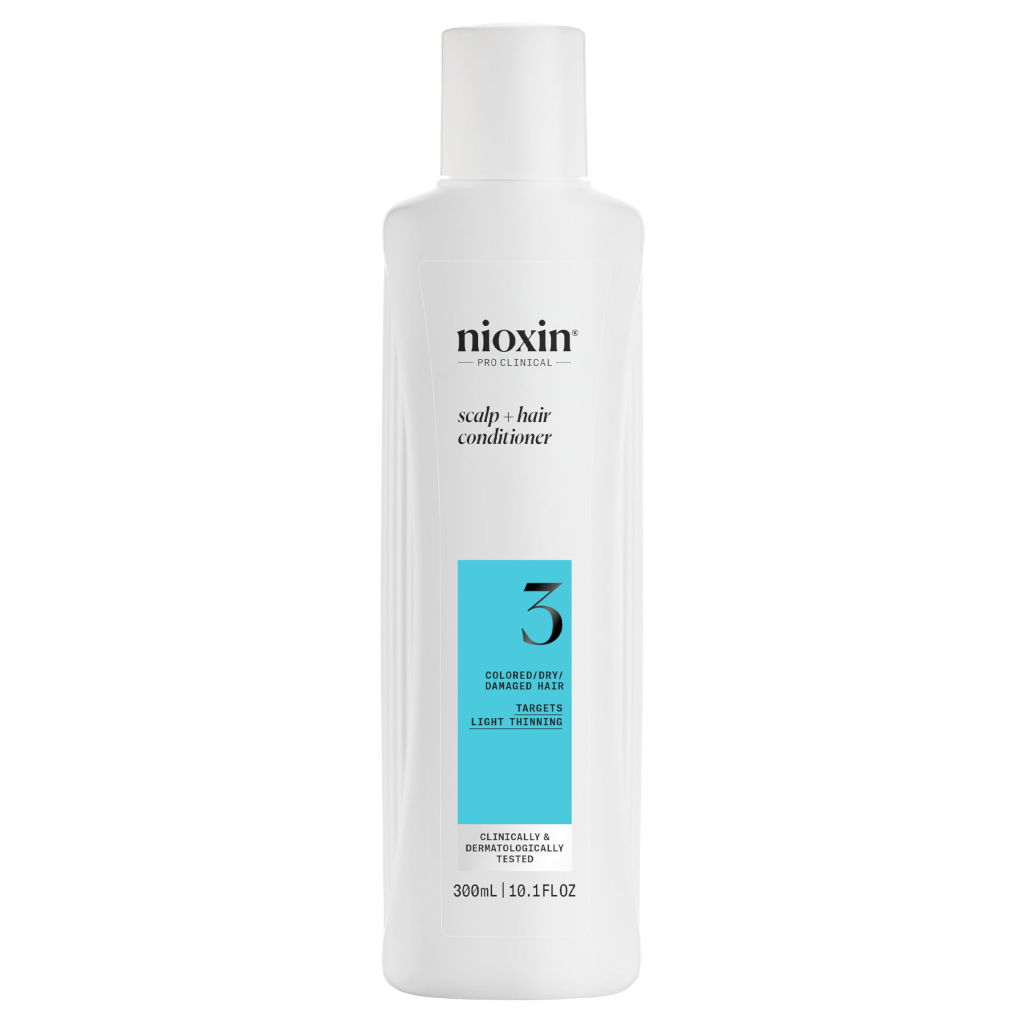 Nioxin System 3 Scalp + Hair Conditioner - Hair Thickening Conditioner for Damaged Hair with Light T