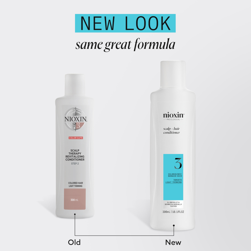 Nioxin System 3 Scalp + Hair Conditioner - Hair Thickening Conditioner for Damaged Hair with Light T