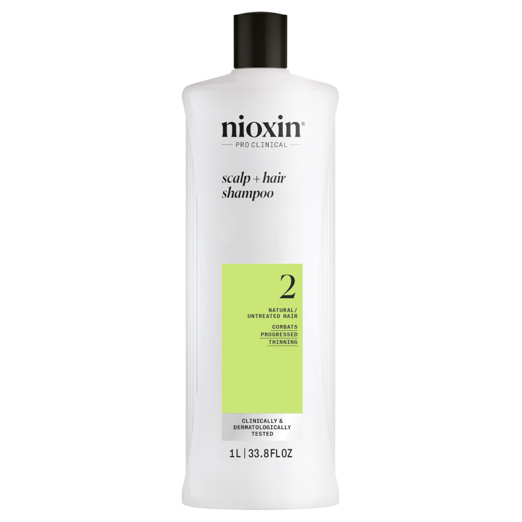 Nioxin System 2 Scalp + Hair Shampoo - Hair Thickening Shampoo For Natural Hair with Progressed Thin