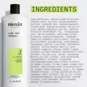 Nioxin System 2 Scalp + Hair Shampoo - Hair Thickening Shampoo For Natural Hair with Progressed Thin