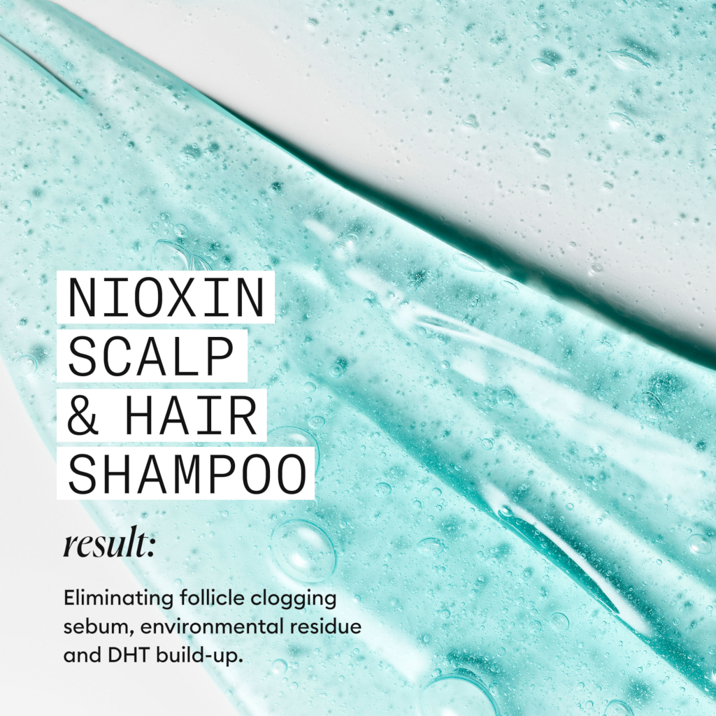Nioxin System 3 Scalp + Hair Shampoo - Hair Thickening Shampoo For Damaged Hair with Light Thinning,