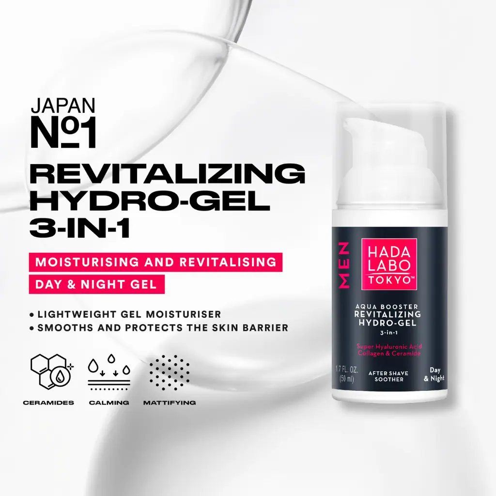 Hada Labo Men's Aqua Booster Revitalising Hydro Gel 50ml