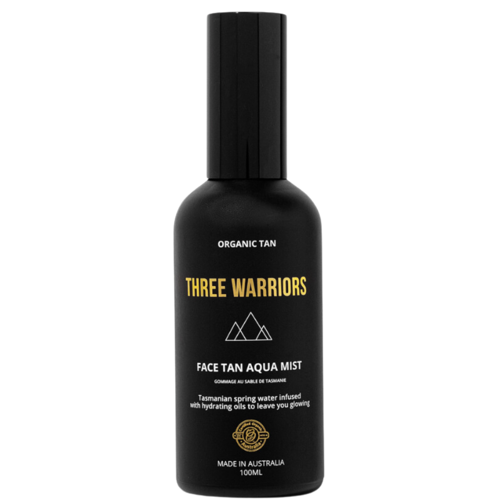 Three Warriors Face Tan Aqua Mist