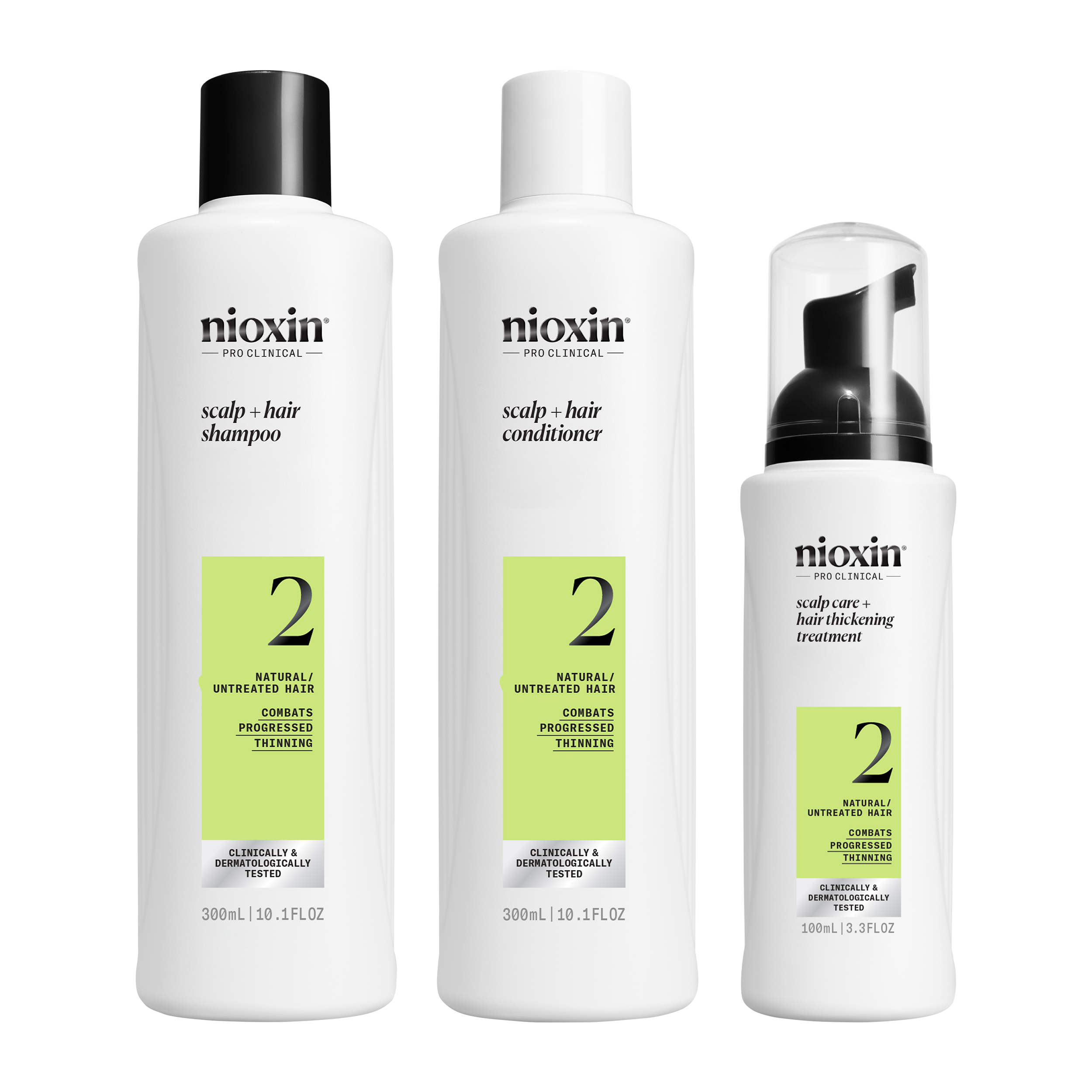 Nioxin Scalp + Hair Thickening System 2 - Natural Hair with Progressed Thinning