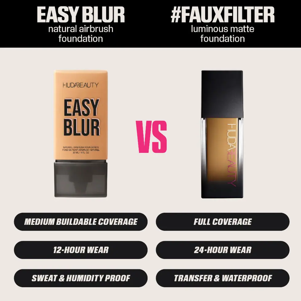 Huda Beauty Easy Blur Natural Airbrush Foundation 30ml
