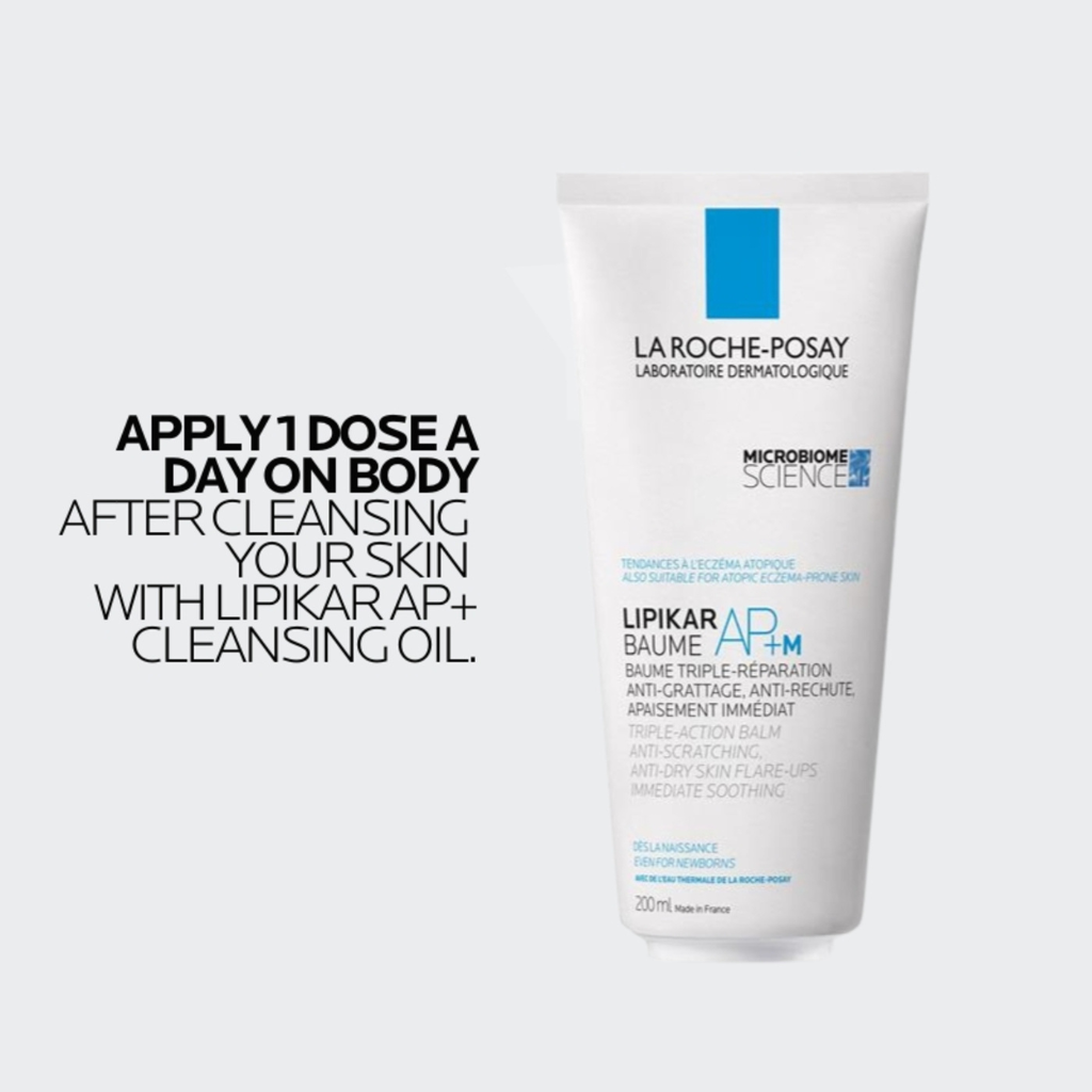 La Roche-Posay Lipikar Baume AP+M Body Moisturiser Balm Tube with 60% Less Plastic 200ml