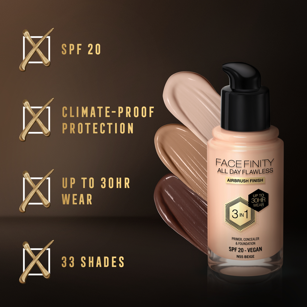 Max Factor Facefinity All Day Flawless 3-In-1 Foundation