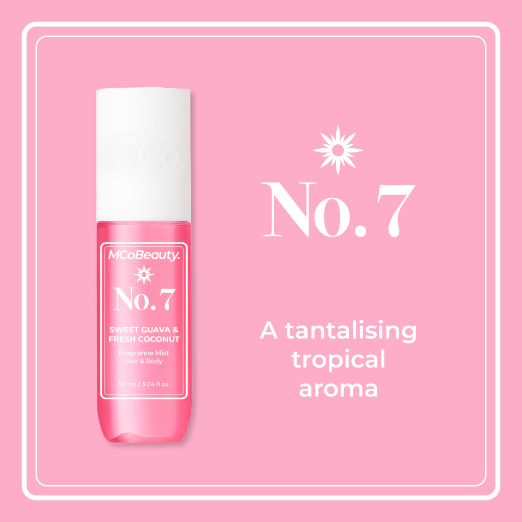 MCoBeauty Fragrance Mist Hair & Body 90mL - No.7 (Sweet Guava & Fresh Coconut)