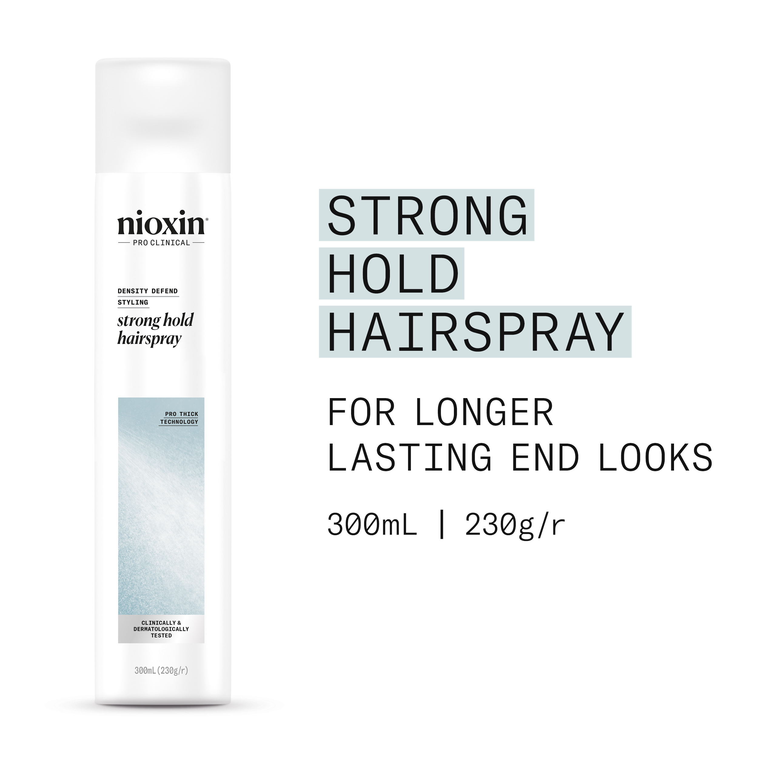 Nioxin Density Defend Styling Strong Hold Hairspray - Hairspray for Long-Lasting Hairstyles, 400ml