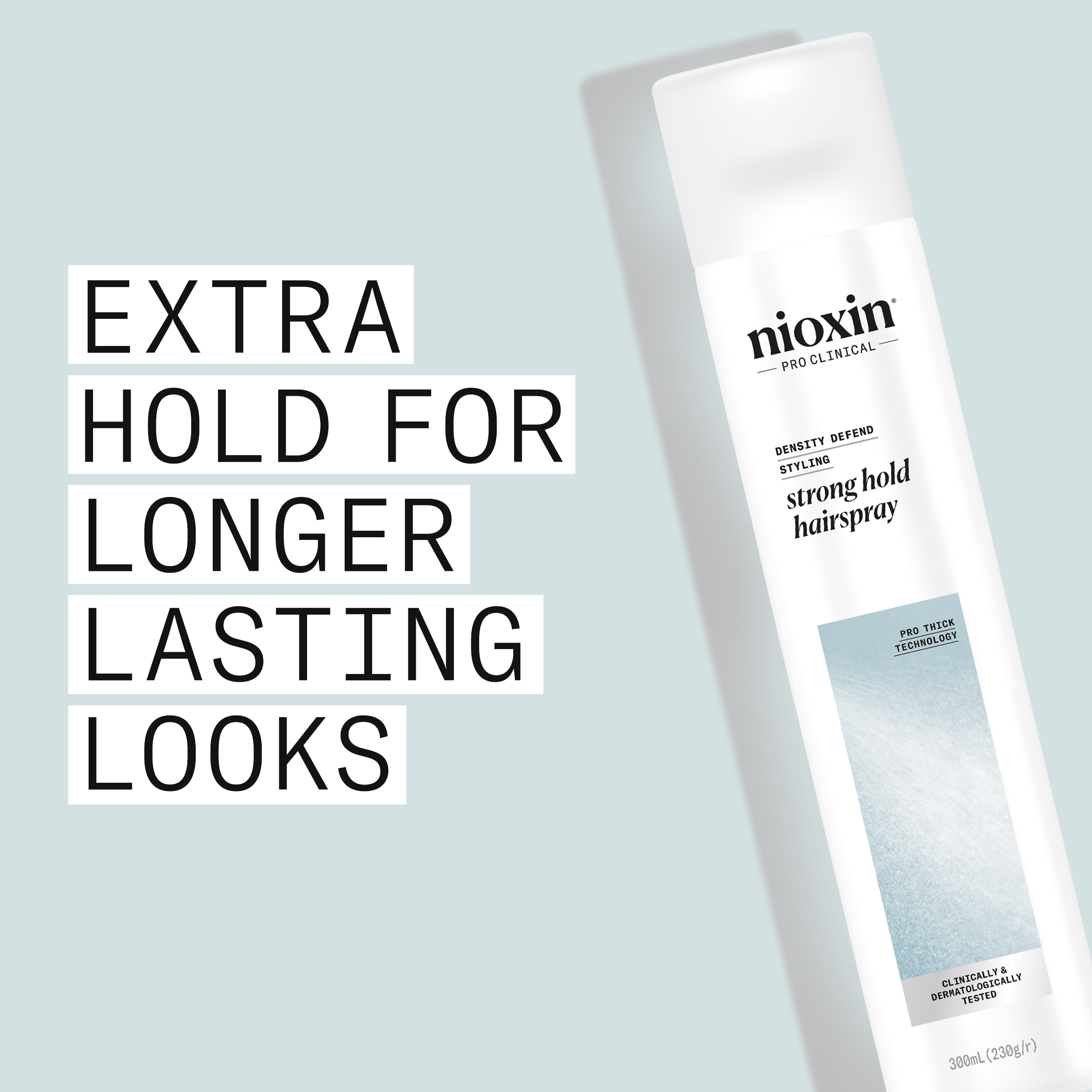 Nioxin Density Defend Styling Strong Hold Hairspray - Hairspray for Long-Lasting Hairstyles, 400ml