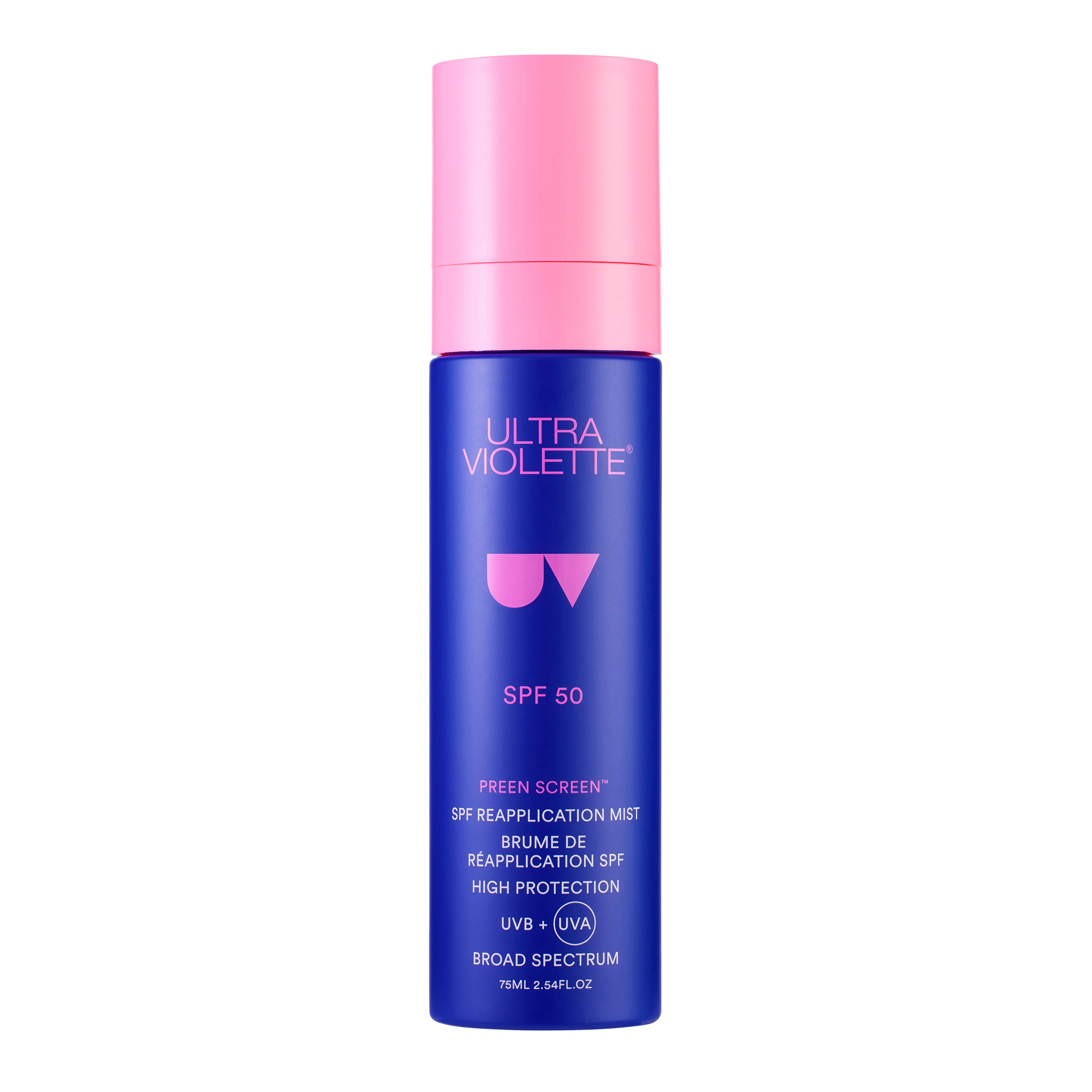 Ultra Violette Preen Screen SPF50 Reapplication Mist SKINSCREEN 75ml