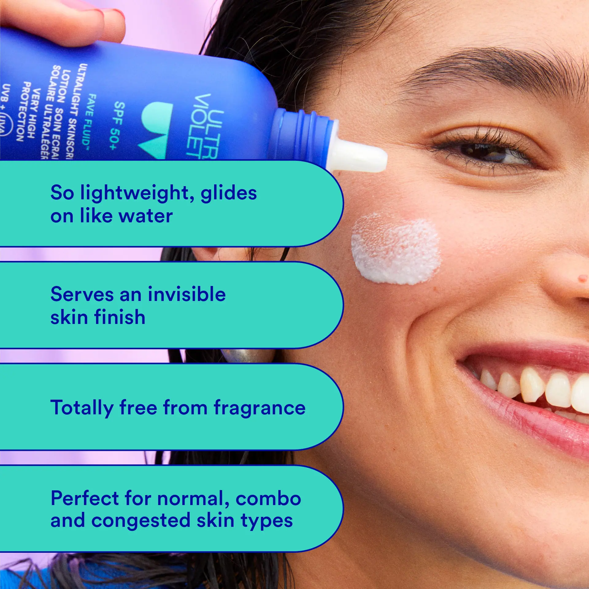 Ultra Violette Fave Fluid SPF50+ Ultralight SKINSCREEN 75ml
