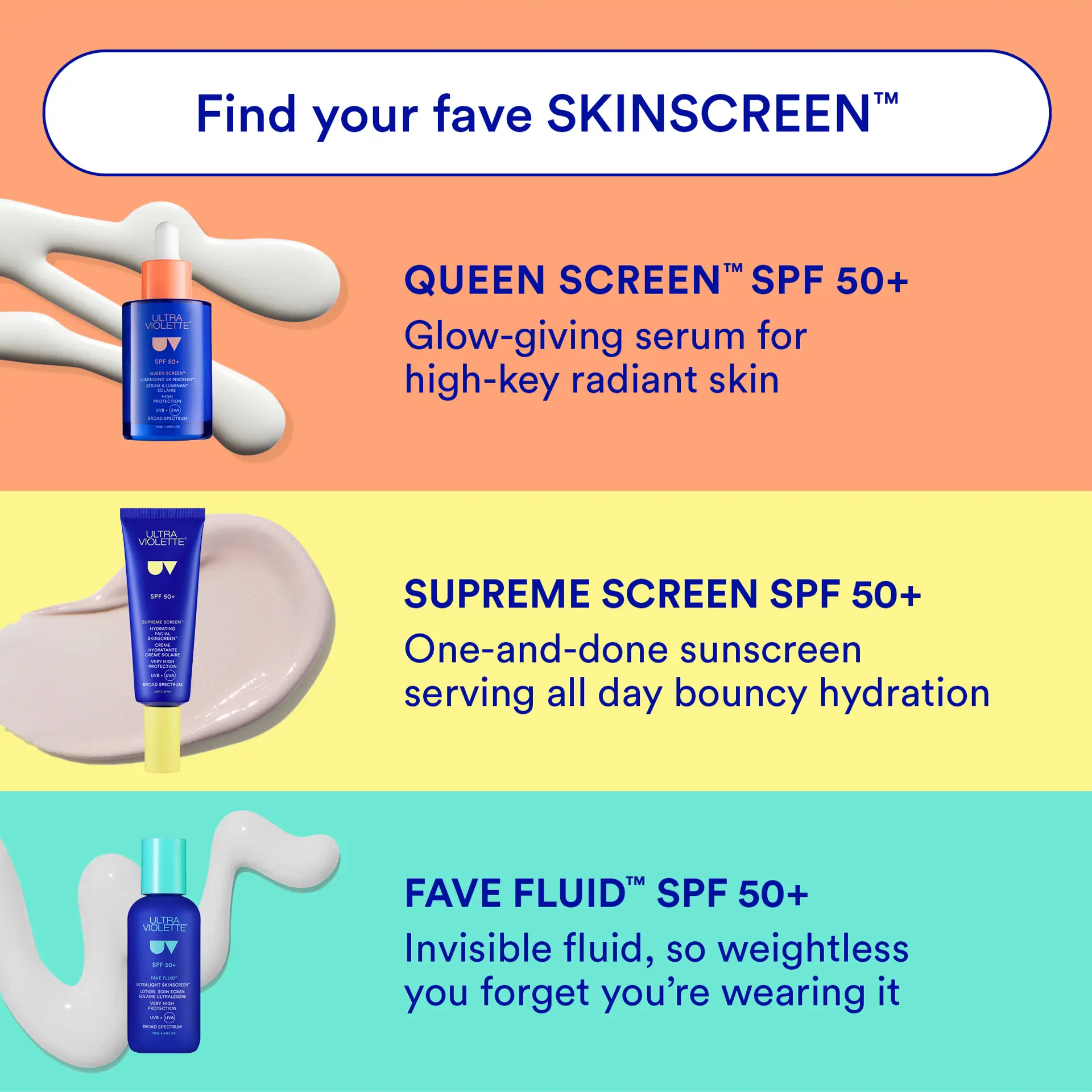 Ultra Violette Queen Screen SPF50+ 50ml Luminising SKINSCREEN