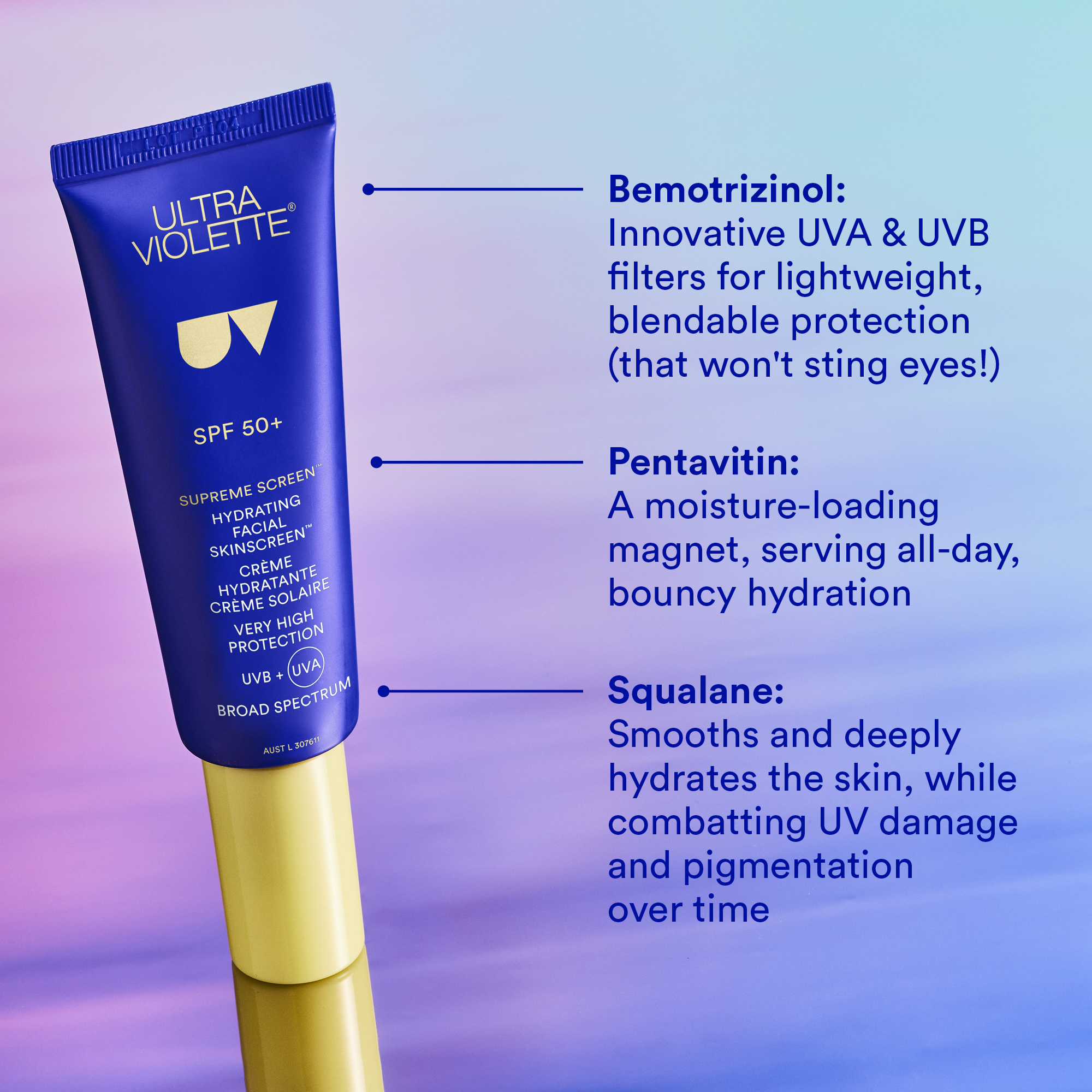 Ultra Violette Supreme Screen Hydrating Facial SKINSCREEN SPF50+ 