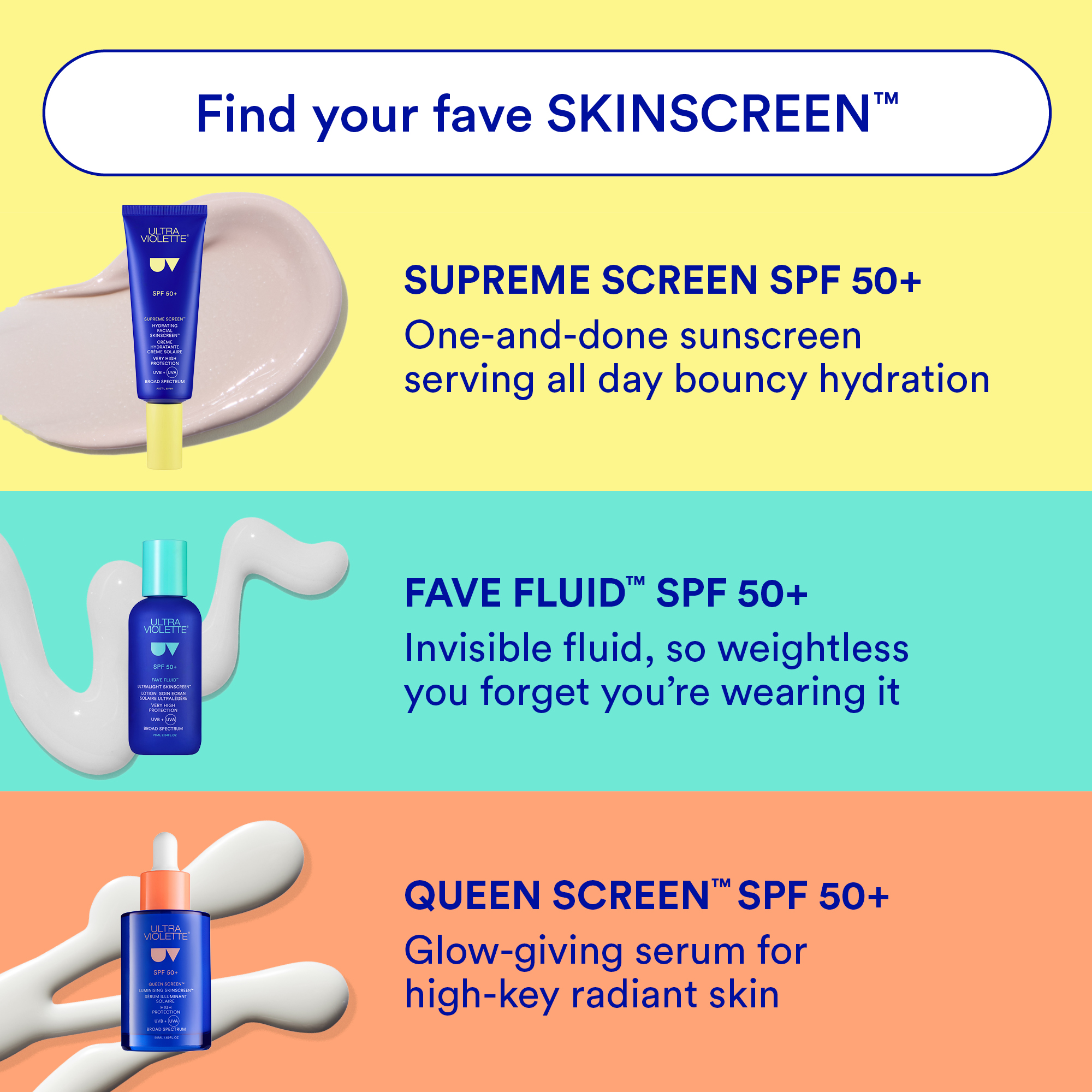 Ultra Violette Supreme Screen Hydrating Facial SKINSCREEN SPF50+ 