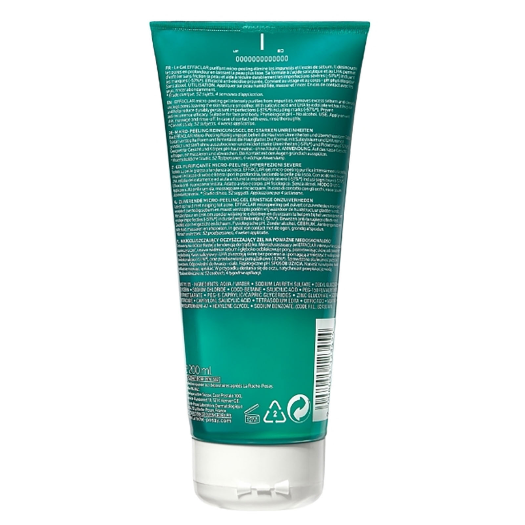 La Roche-Posay Effaclar Micro-Peeling Purifying Gel Cleanser 200ml