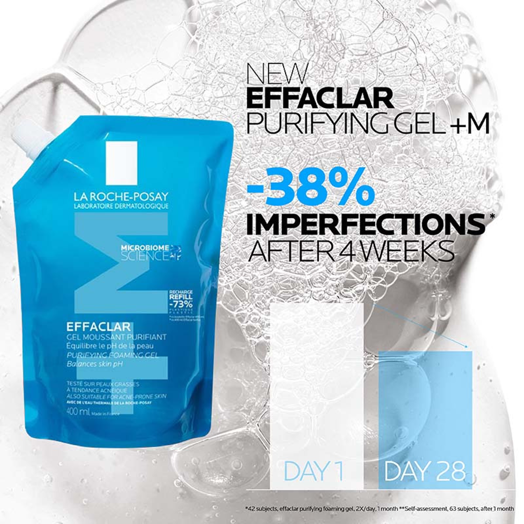 La Roche-Posay Effaclar Purifying Foaming Gel M Eco Refill 400ml