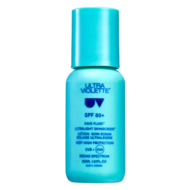 Ultra Violette Fave Fluid SPF 50+ Ultralight Fragrance Free SKINSCREEN 30ml