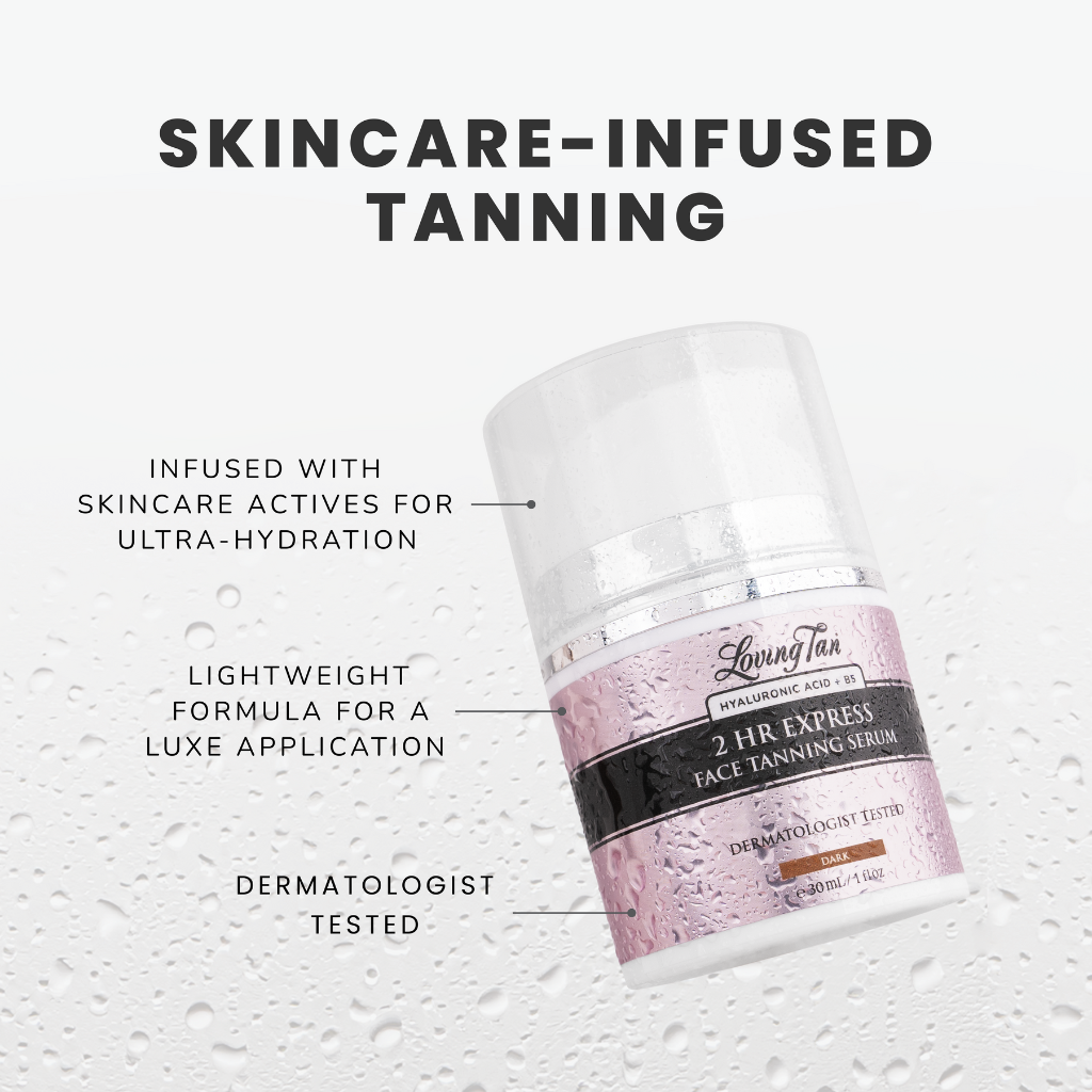 Loving Tan 2 HR Express Face Tanning Serum Dark 30ml