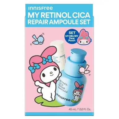 INNISFREE x My Melody Retinol Cica Repair Ampoule Set