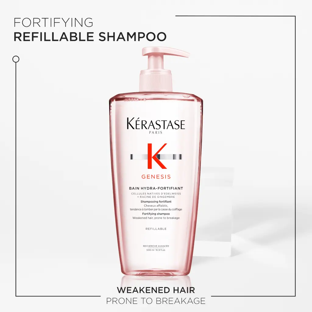 Kérastase Genesis Bain Hydro-Fortifiant Shampoo For Weakened Hair Prone To Breakage 500ml