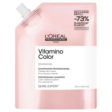 L'Oreal Professionnel Vitamino Colour Shampoo 500ml Refill Pouch