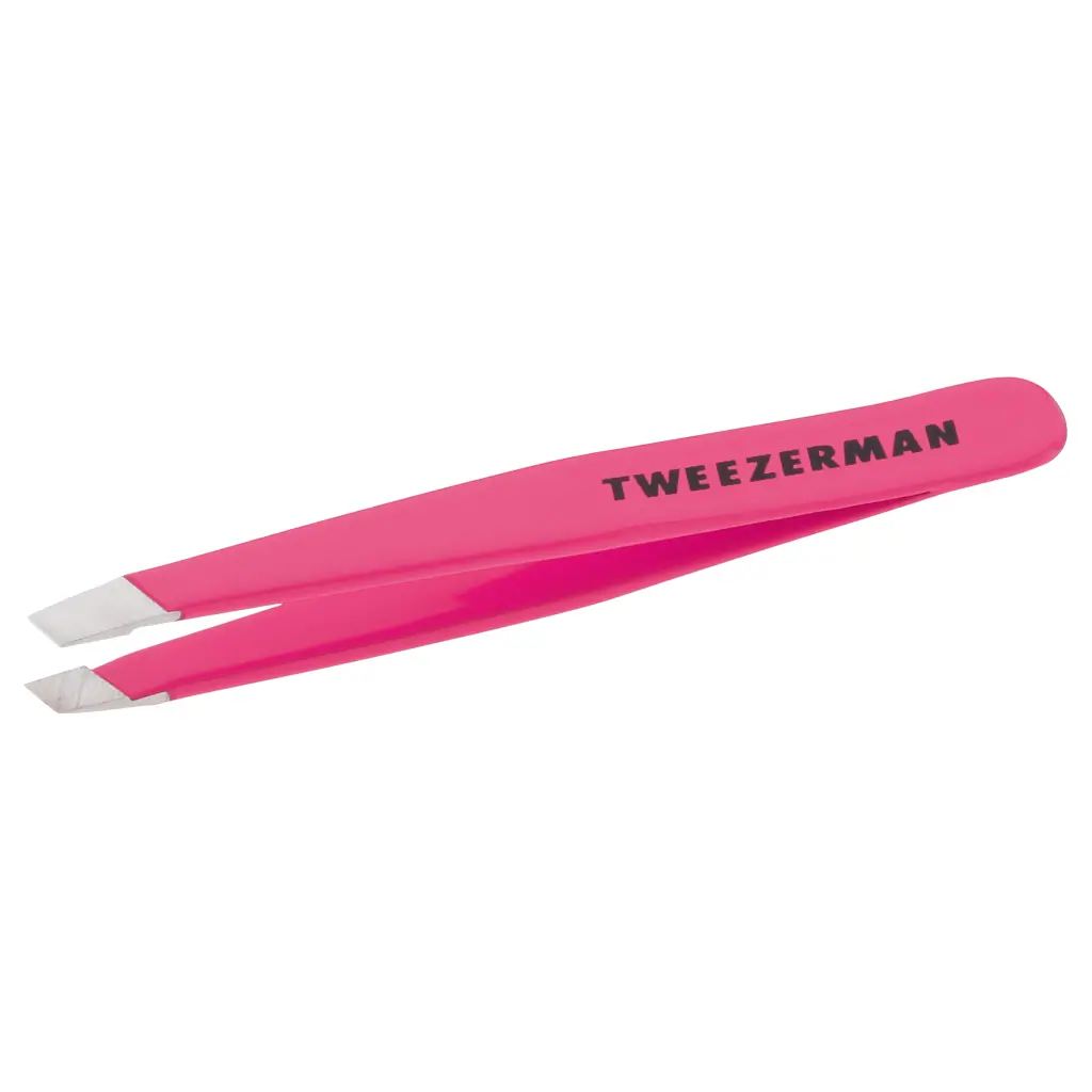 Tweezerman Mini Slant Tweezer - Neon Pink