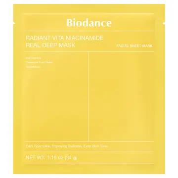 BIODANCE Radiant Vita Niacinamide Real Deep Mask 4pc