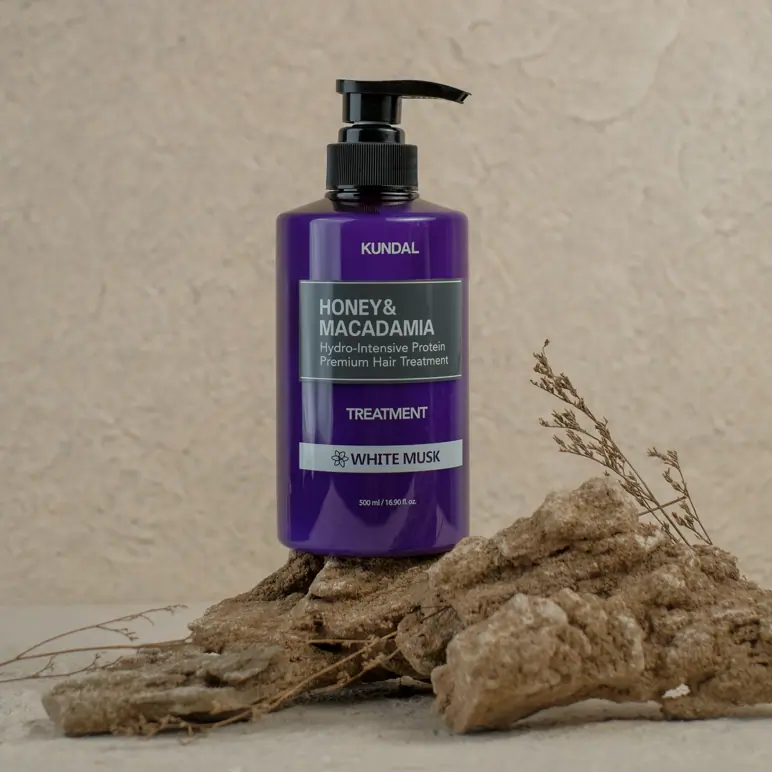 Kundal Honey & Macadamia protein treatment 500ml - white musk scent