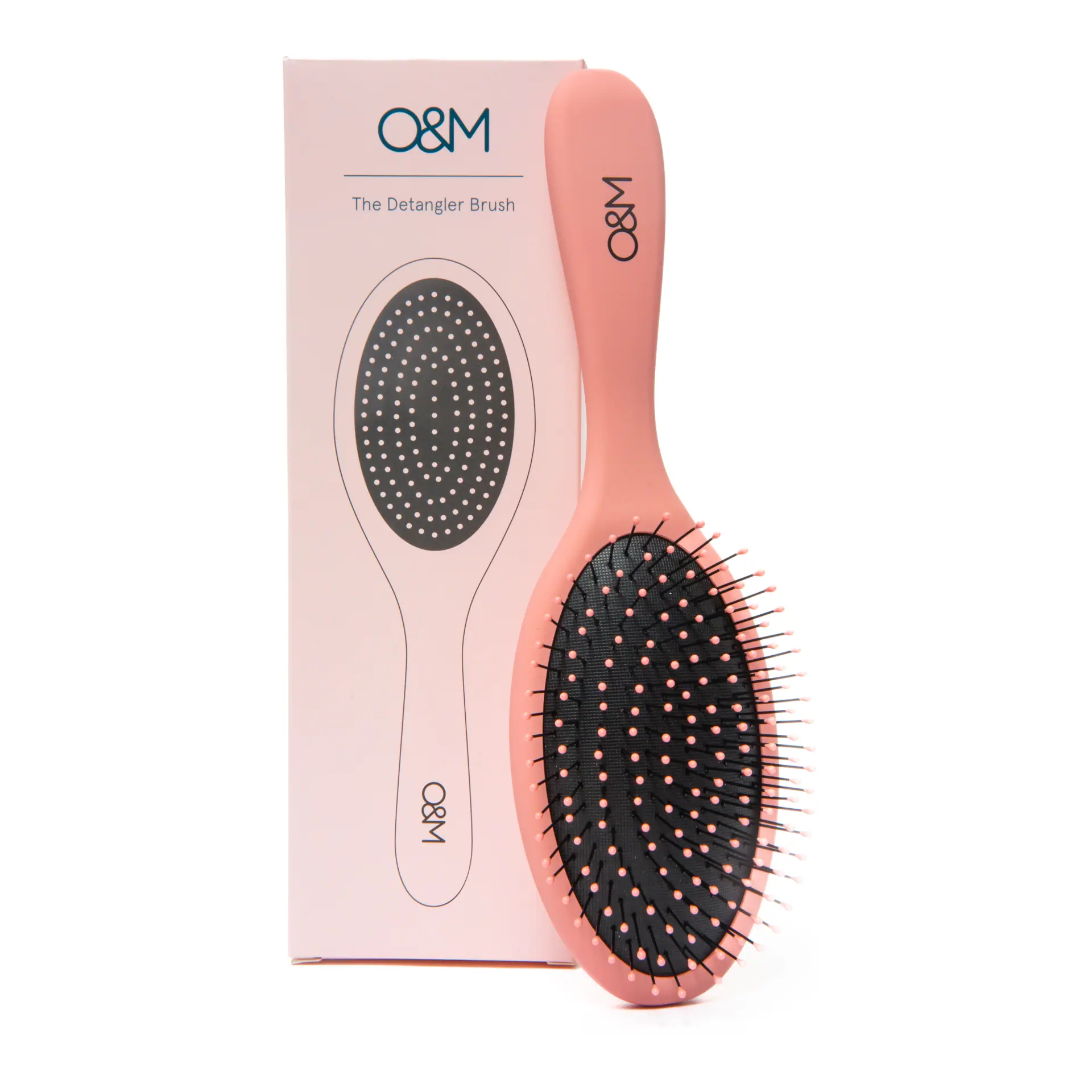 O&M Detangler Brush Pink