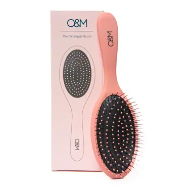 O&M Detangler Brush Pink