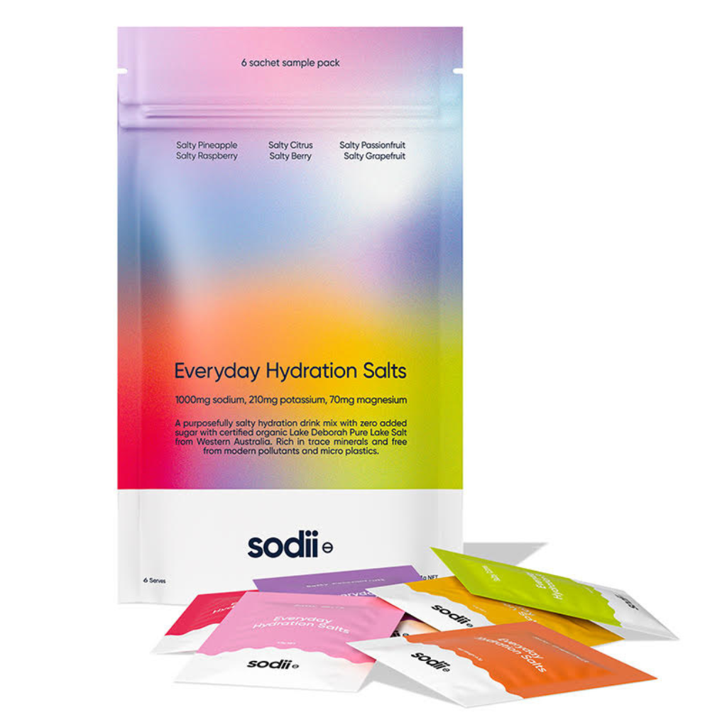Sodii Everyday Hydration Salts - 6 Flavour Sample Pack