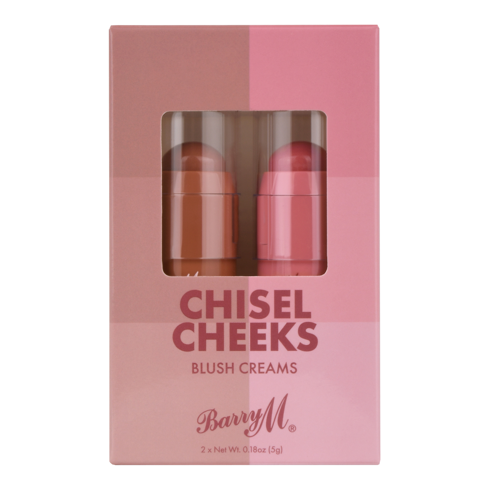 Barry M Chisel Cheeks Blush Cream Sticks 2 Piece Set