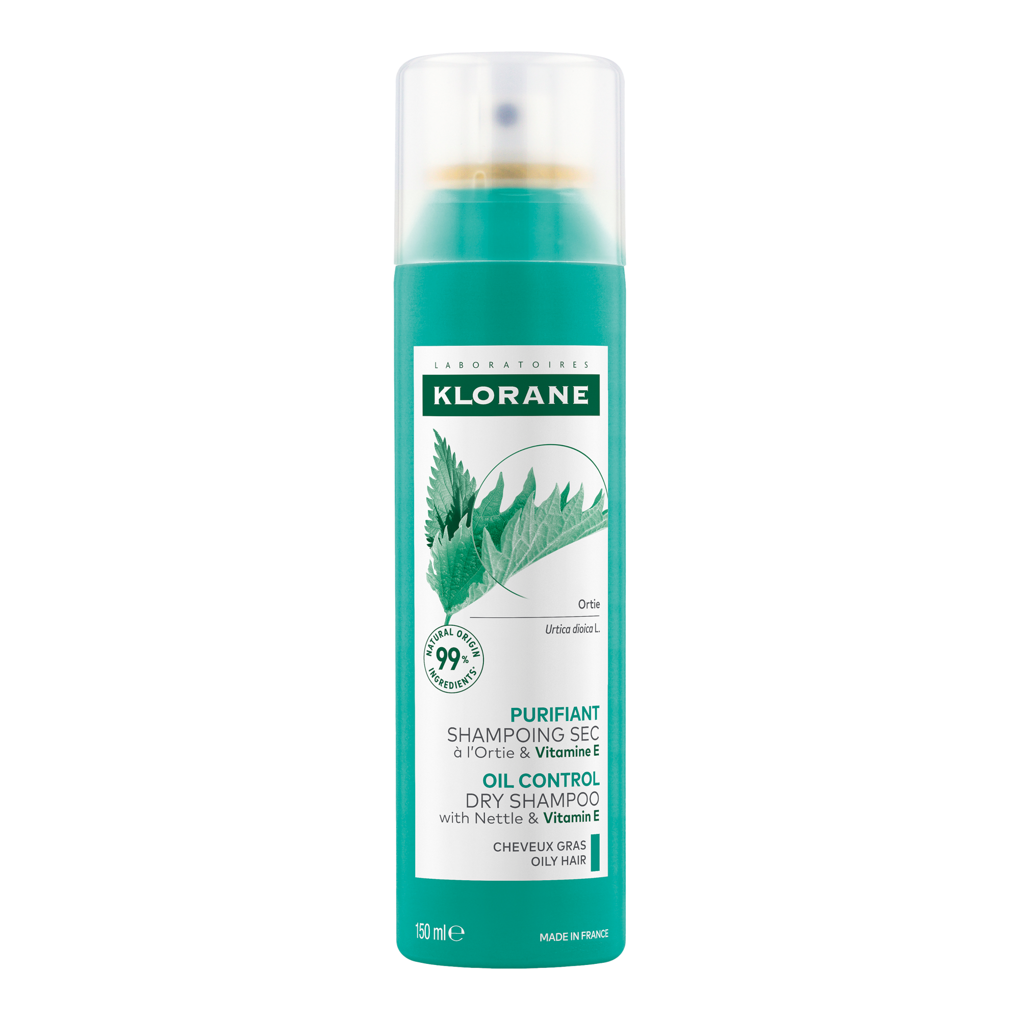 Klorane Oil Control Dry Shampoo - Nettle and Vitamin E