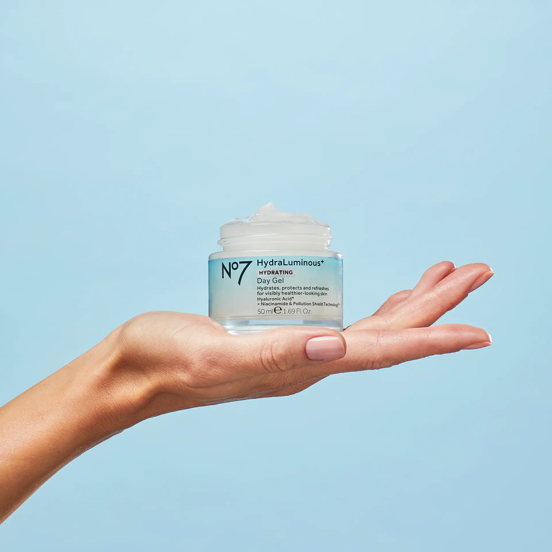 No7 HydraLuminous+ Day Gel 50ml
